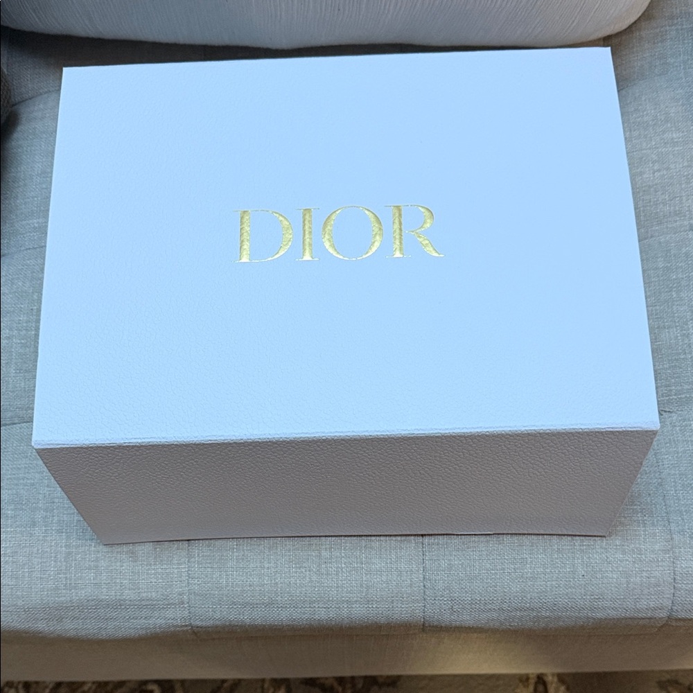 Dior White Box with Gold Lettering